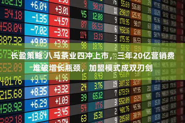 长盈策略 八马茶业四冲上市，三年20亿营销费难破增长瓶颈，加盟模式成双刃剑